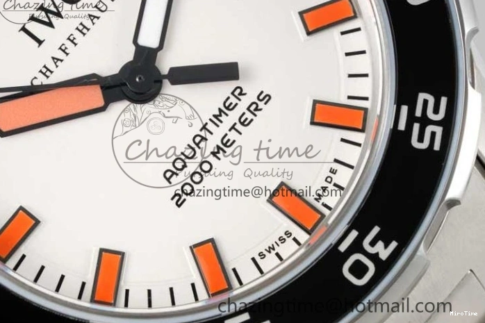 MIROTIME 0319 BestValue Aquatimer Automatic SS RSF 1:1 Best Edition White Orange Dial on SS Bracelet A 7072